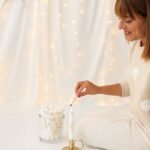 Calendário do Advento de velas com 25 velas finas numeradas e personalizadas