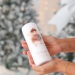 Vela personalizada de Natal com monograma e mensagem, tamanho grande